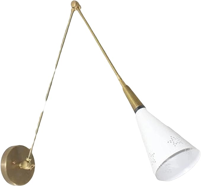 Light Star Brass Wall Sconce Antique Patina