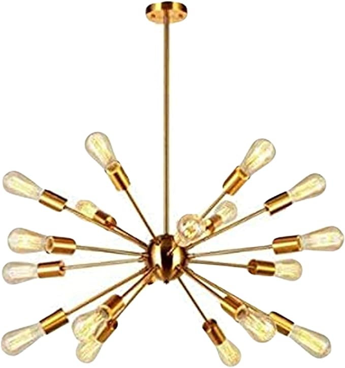 40W Mid-Century Sputnik Antique Flush Mount