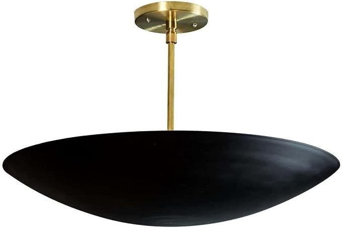 Elegant 6-Light Sputnik Chandelier Raw Brass