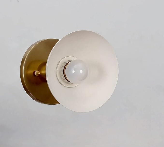 Bolivar Contemporary Brass Vanity Sconce Polished Brass