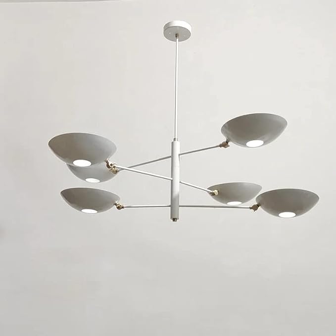 6-Light Sputnik Pendant Brushed Chrome