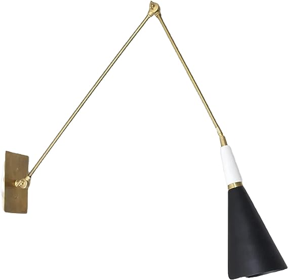 Antique Handcrafted Brass Wall Sconce Matte Black